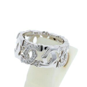 CARTIER Silver Diamond 2C Ring